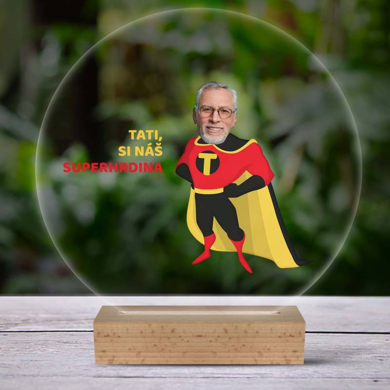 Personalizovaný 3D LED Super-Dad