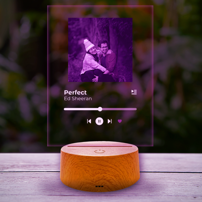 Spotify vlastné 3D led lampa