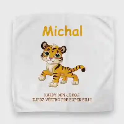 Personalizovaný uterák na desiatový box – Lev