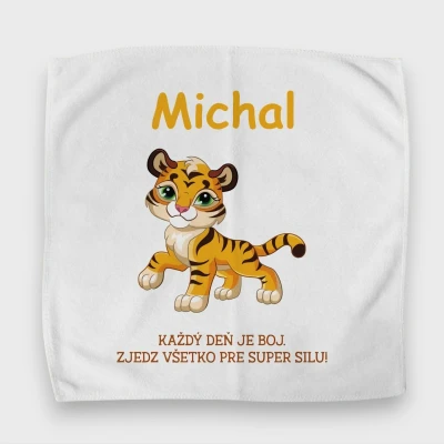 Personalizovaný uterák na desiatový box – Lev