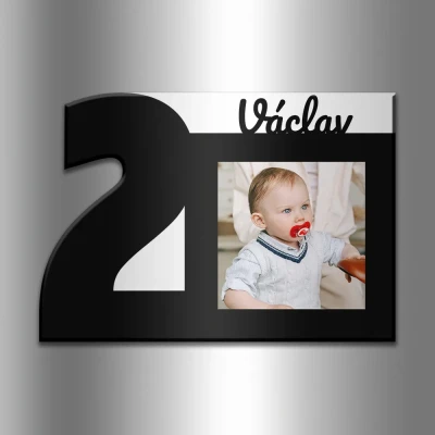 Magnet na chladničku na oslavu druhého výročia