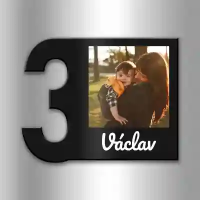 Magnet na chladničku na oslavu tretieho výročia
