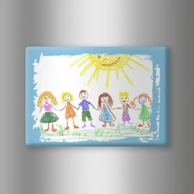 Magnet na chladničku na mieru - Kresba Vášho dieťaťa