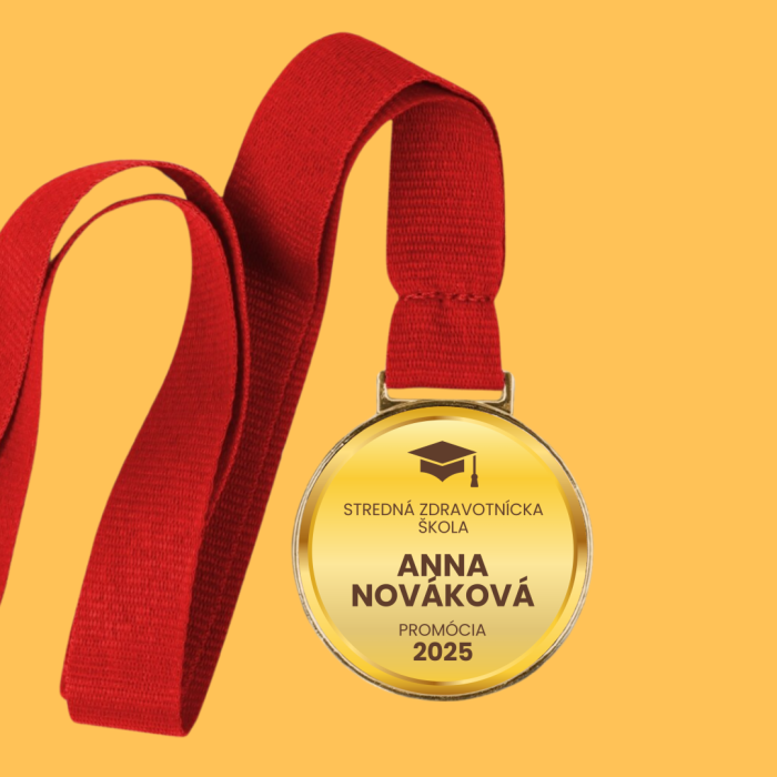 Personalizovaná medaila - Farebný absolvent