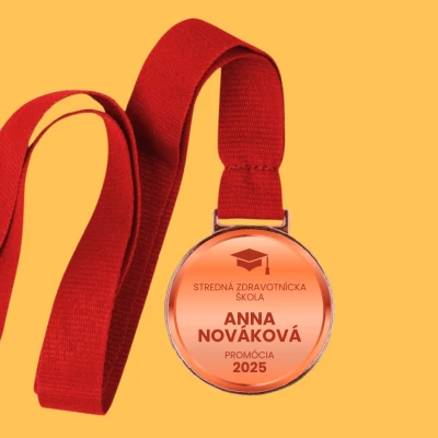 Personalizovaná medaila - Farebný absolvent