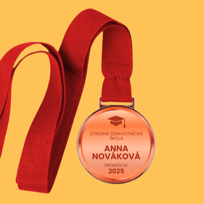 Personalizovaná medaila - Farebný absolvent