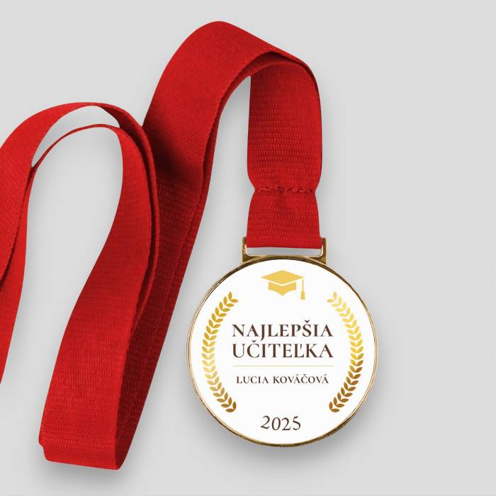 Personalizovaná medaila - Najlepšia učiteľka