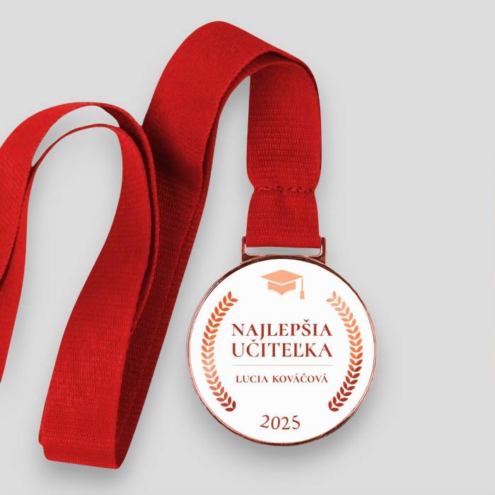 Personalizovaná medaila - Najlepšia učiteľka