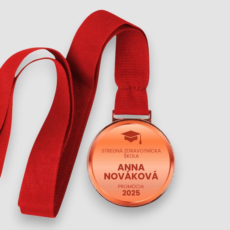 Personalizovaná medaila - Farebný absolvent
