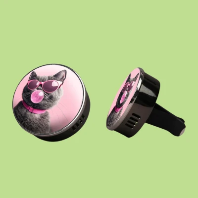 Parfumovaný kovový osviežovač - Mačka