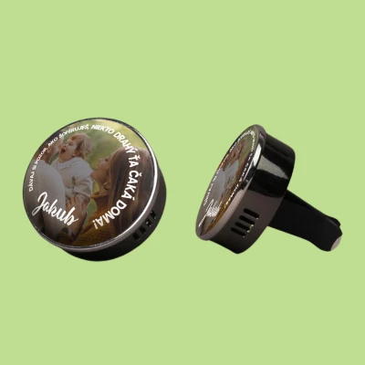 Parfumovaný kovový osviežovač - Správa s obrázkom