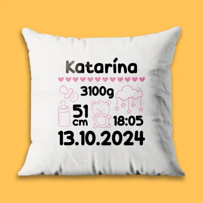 Personalizovaný vankúš - Baby Girl