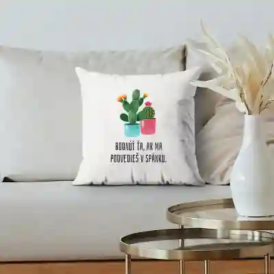 Personalizovaný vankúš - Kaktus