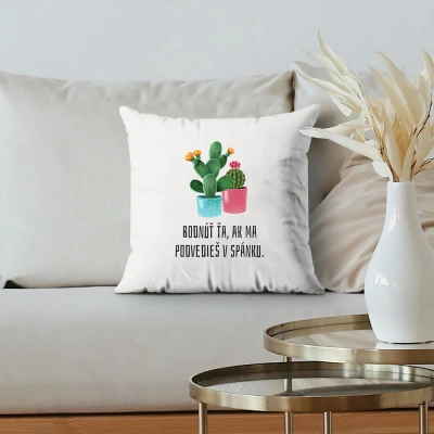 Personalizovaný vankúš - Kaktus