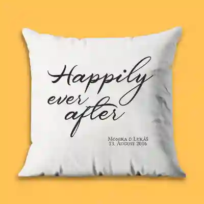 Personalizovaný vankúš - Happily ever after