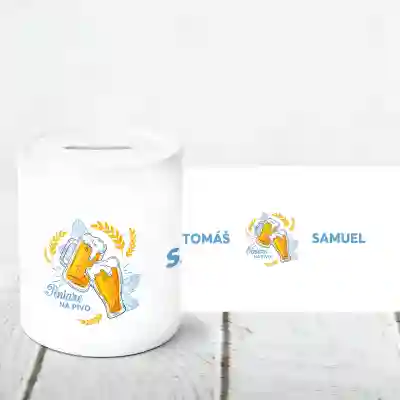 Personalizovaná pokladnička - Peniaze na pivo