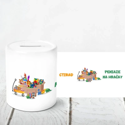 Personalizovaná pokladnička - Peniaze na hračky