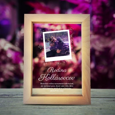 Svietiaci fotorámik – Rodina