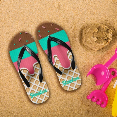 Personalizované letné papuče - Zmrzlina