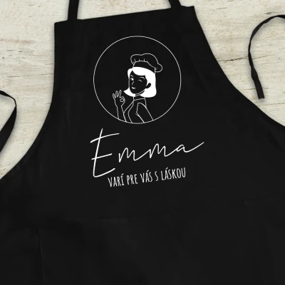 Personalizovaná kuchynská zástera