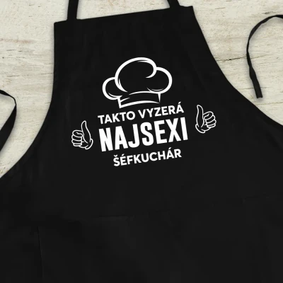 Personalizovaná kuchynská zástera - Pre príťažlivého šéfkuchára