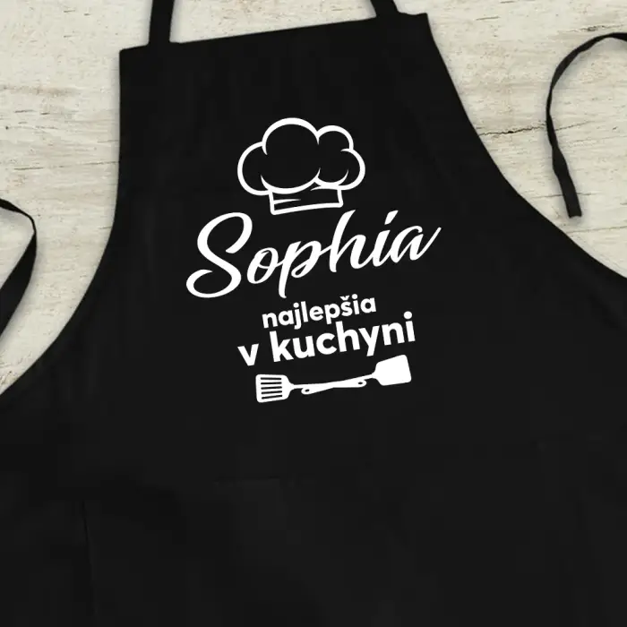 Personalizovaná kuchynská zástera - Pre najlepšiu kuchárku Personalizovaná kuchynská zástera - Pre najlepšiu kuchárku
