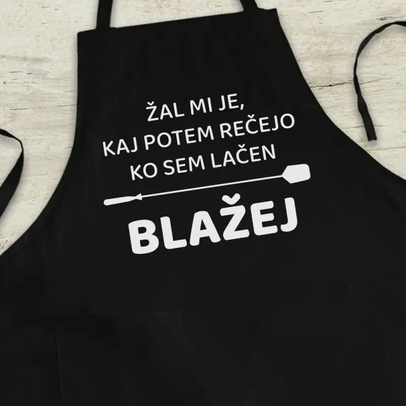 Personalizovaná kuchynská zástera s odkazom