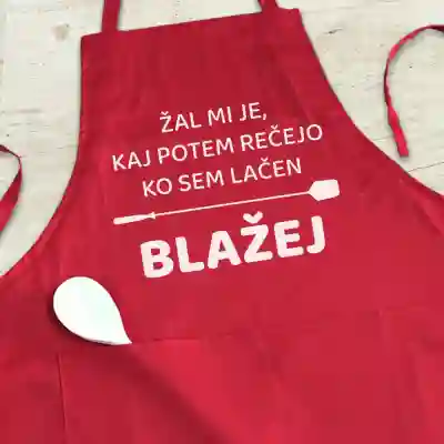 Personalizovaná kuchynská zástera s odkazom