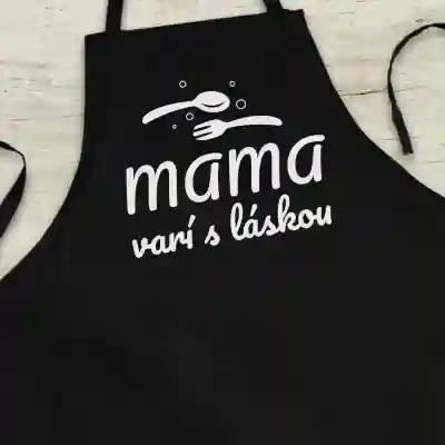 Personalizovaná kuchynská zástera - Mama varí