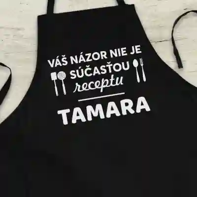 Personalizovaná kuchynská zástera - Váš názor nie je súčasťou receptu