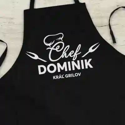 Personalizovaná kuchynská zástera - Kráľ grilovačiek