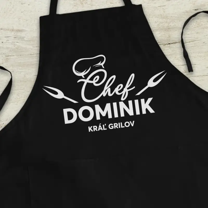 Personalizovaná kuchynská zástera - Kráľ grilovačiek