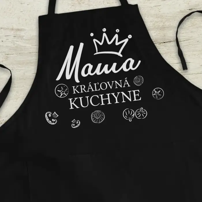 Personalizovaná kuchynská zástera - Kráľovná kuchyne Personalizovaná kuchynská zástera - Kráľovná kuchyne