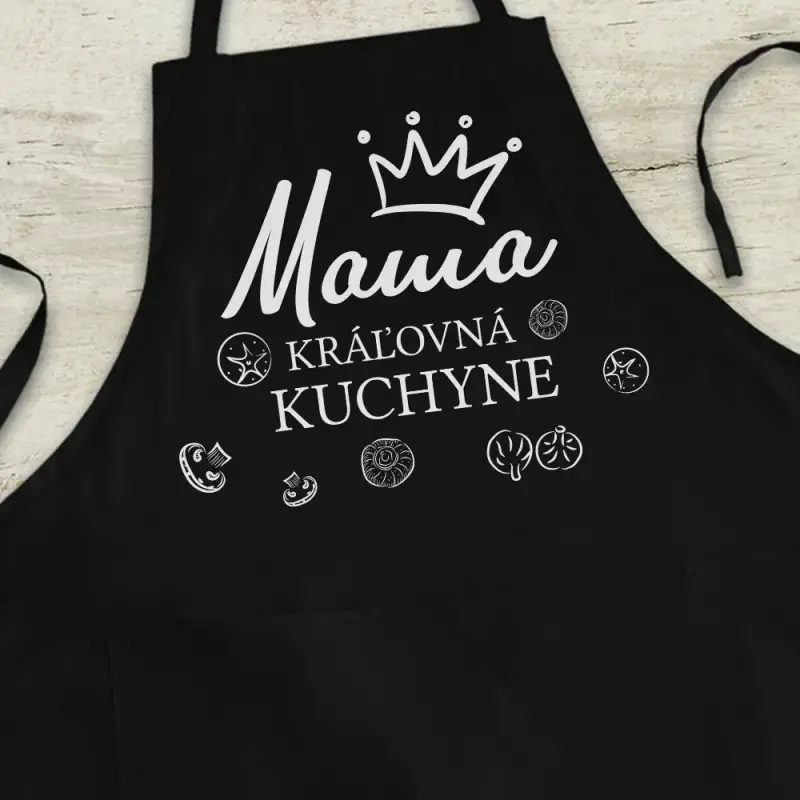 Personalizovaná kuchynská zástera - Kráľovná kuchyne
