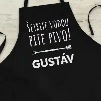 Personalizovaná kuchynská zástera - Uchráňte vodu