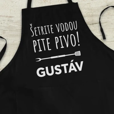 Personalizovaná kuchynská zástera - Uchráňte vodu