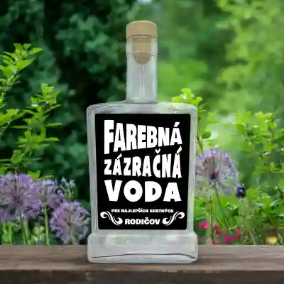 Fľaše s prispôsobiteľnou etiketou - Farebná voda Wonder 
