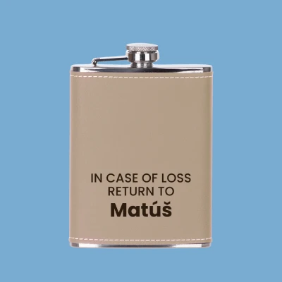 Vrecková fľaša – In case of loss