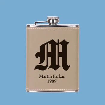 Personalizované vreckové fľaše z ekokože