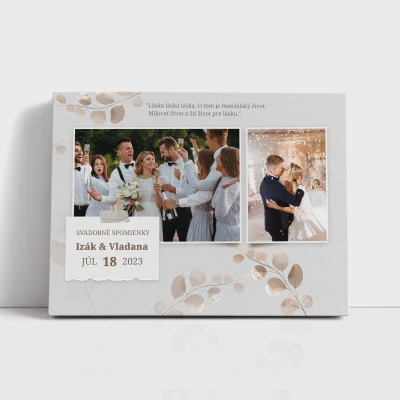 Obrazy na plátne - Svadobné spomienky