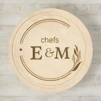 Kruhová krájacia doska s personalizáciou - Chefs