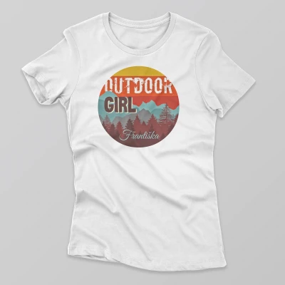 Vlastné tričko - Outdoor Girl