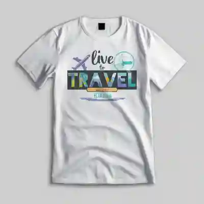 Vlastné tričko - Live to travel