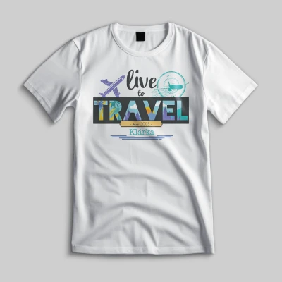Vlastné tričko - Live to travel