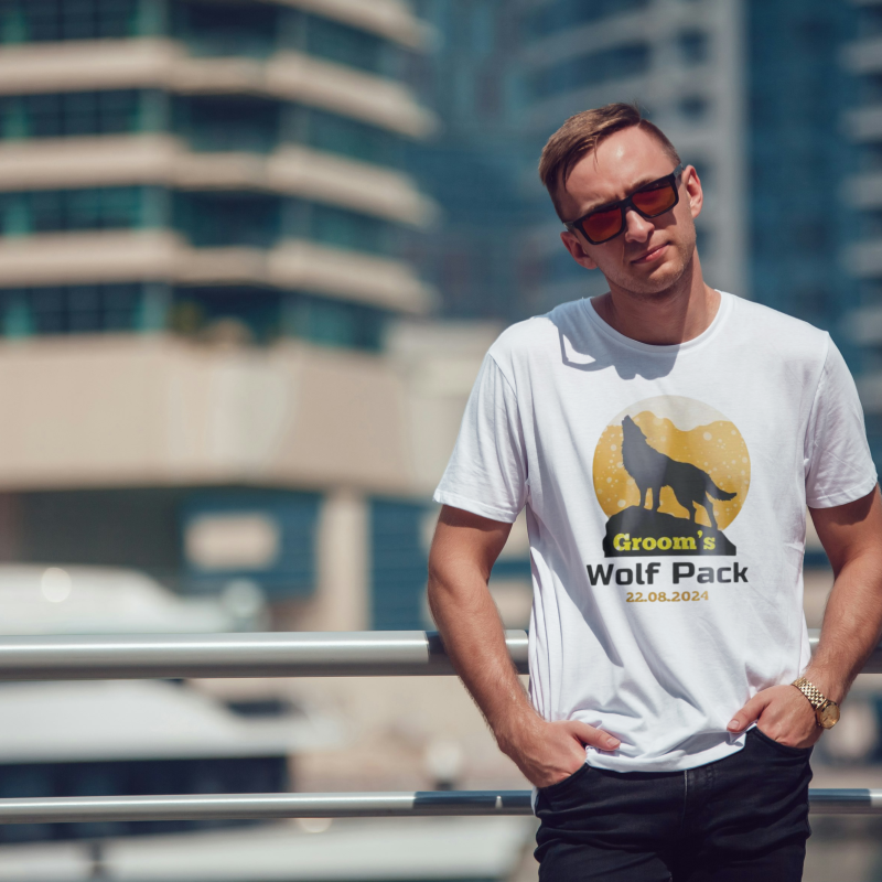 Personalizované tričko na rozlúčku so slobodou - Groom's Wolf Pack Personalizované tričko na rozlúčku so slobodou - Groom's Wolf Pack
