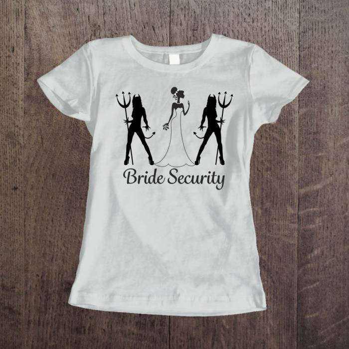Personalizované tričko na rozlúčku so slobodou – Ochranka nevesty
