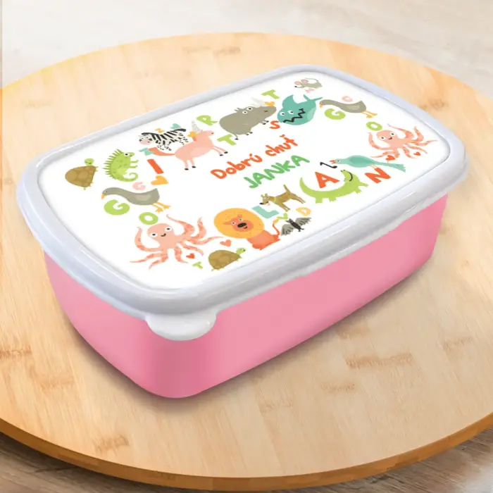 Personalizovaný box na obed - So zvieratami