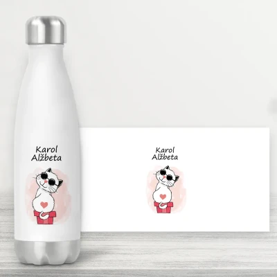 Personalizovaná fľaša - Mačička