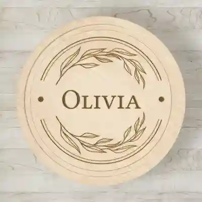 Kruhová krájacia doska s personalizáciou s menom