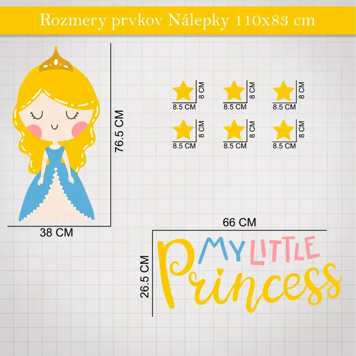 Nálepka na stenu - My Little Princess